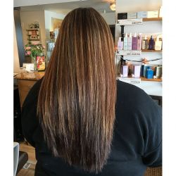 Partial Highlights on Long Hair